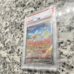Pokemon TCG PSA 10 2022 SWSH10 Astral Radiance Beedrill V 161/189 Full Art Holo - Image 2