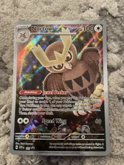 Pokemon TCG Noctowl #141 Black Star Promo Stellar Crown - Image 1