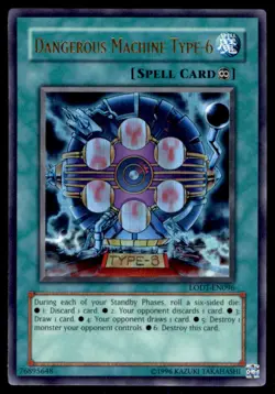 Yu-Gi-Oh! Dangerous Machine Type-6 #LODT-EN096 Near Mint - Image 1
