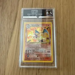 Pokemon Charizard Base Set 2 Holo Rare #4 Graded 8.5 Mint - Image 1