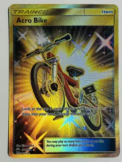 Pokemon Card - Acro Bike Celestial Storm 178/168 Secret Rare 2018 - Image 1