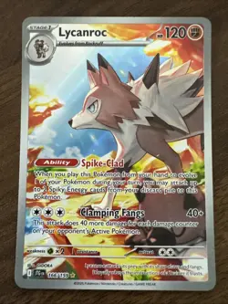 Pokemon Lycanroc 166/159 Sv09: Journey Together Illustration Rare Holo - Image 1