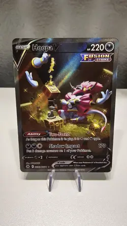 Hoopa V GG53/GG70 Holo V Rare Crown Zenith Galarian Gallery Pokemon Near Mint - Image 1