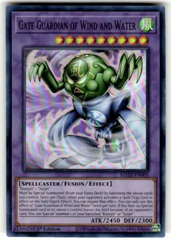 Yugioh Gate Guardian of Wind and Water MAZE-EN005 Super Rare 1st Ed NM - Image 1