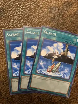 Yugioh! Salvage - IOC-EN096 - Common - Unlimited 25th Anniversary Edition Nm X3 - Image 1