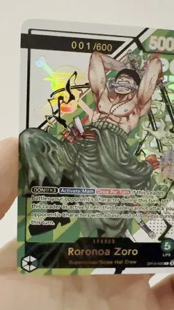 One Piece TCG Zoro Serial OP12-020 Leader High Quality PROXY Trading Card - Image 2