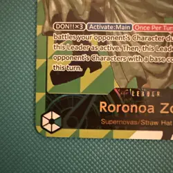 One Piece TCG Zoro Serial OP12-020 Leader High Quality PROXY Trading Card - Image 5