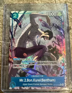 Mr.2.Bon.Kurei(Bentham) Alternate Art OP16-055 The Time of Battle FOIL One Piece - Image 1