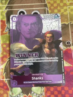 Shanks P-104 Winner NM English Promo One Piece TCG - Image 1