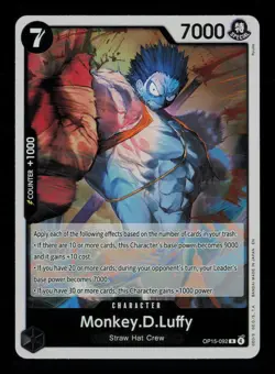 Monkey.D.Luffy OP15-092 R Adventure on Kami's Island NM/M One Piece - Image 1