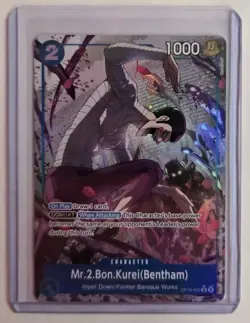 One Piece Card Game TCG Mr.2 Bon.Kurei (Bentham) OP16-055 Alt Art M/NM Condition - Image 1