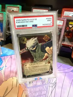 PSA 9 2006 Naruto Card CCG S2 Coils of the Snake Kakashi Hatake #064 - Image 3