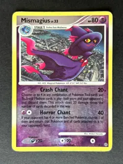 Mismagius Stormfront 7/100 Reverse Holo Pokemon Card - Image 1