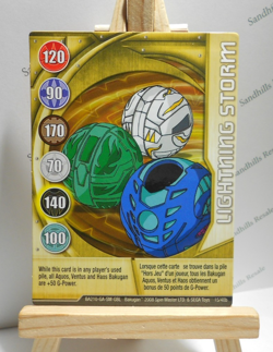 Bakugan Card - Lightning Storm - Gold Gate Card - BA210 - 15/48b - 2008 - Image 1