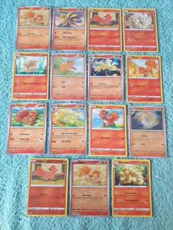 VULPIX & NINETALES BUNDLE OF POKEMON CARDS - Image 1