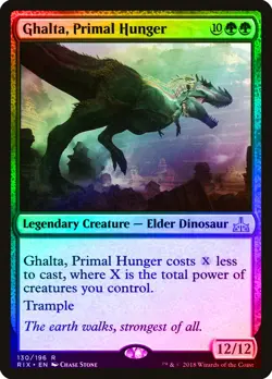 Ghalta, Primal Hunger FOIL Rivals of Ixalan NM Green Rare MAGIC CARD ABUGames - Image 1