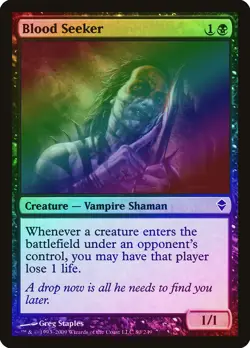 Blood Seeker FOIL Zendikar PLD Black Common MAGIC THE GATHERING CARD ABUGames - Image 1