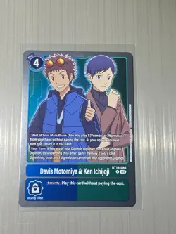 Digimon Card Game Davis Motomiya & Ken Ichijoji Advanced Generation BT16-085 - Image 1
