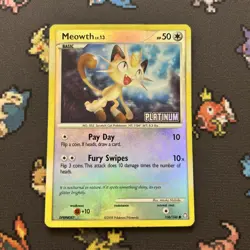 Meowth 106/146 Burger King Reverse Holo PL -Pokemon Card- Legends Awakened (2z) - Image 1