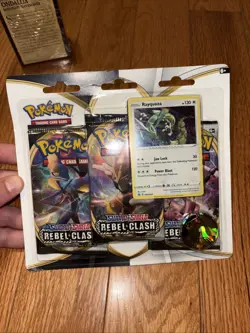 Pokemon SWSH Rebel Clash Rayquaza 3-Pack Booster Blister Set - Factory Sealed 820650806858 - Image 2