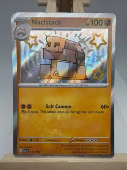 Naclstack 177/091 Shiny Rare Pokemon TCG SV: Paldean Fates NM - Image 1