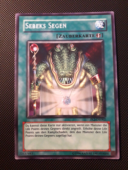 Yu-Gi-Oh! Sebeks Segen, PCJ-DE002, Secret Rare, 2. Auflage, Deutsch, Near Mint - Image 1