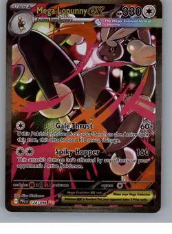 Mega Lopunny ex 128/094 Special Illustration Rare Phantasmal Flames Pokemon NM - Image 1