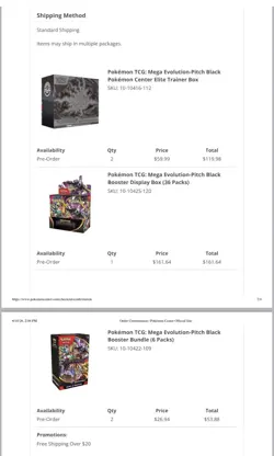 Pokemon Center Pitch Black PC 2 ETB, 1 Booster Box, 2 Booster Bundles [PRESALE] - Image 1