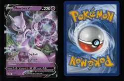 HOLO MEWTWO V V RARE HOLO 030/078 NM POKEMON - Image 3