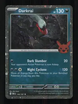 DARKRAI (COSMOS HOLO) HOLO RARE HOLO 136/197 NM POKEMON - Image 1