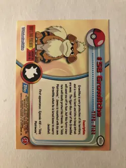 Growlithe Foil Topps - Blue Logo - Pokemon TCG - Image 2