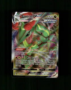 Rayquaza VMAX 111/203 Holo VMAX Rare Evolving Skies Pokemon Near Mint - Image 1