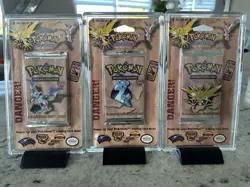 1999 Pokemon Fossil Blister Packs - Factory Sealed - Full Set 3 POSSIBLE HEAVYUU - Image 1