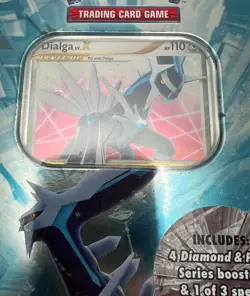 (402850) Pokemon 2008 Dialga LV.X Diamond & Pearl Collectors Tin Factory Sealed - Image 4