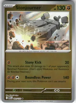 Stonjourner 081/132 Uncommon Mega Evolution Pokemon Reverse Holo Near Mint - Image 1
