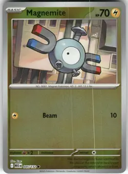 Magnemite 045/132 Common Mega Evolution Pokemon Reverse Holo Near Mint - Image 1
