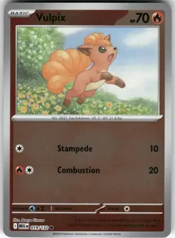 Vulpix 019/132 Common Mega Evolution Pokemon Reverse Holo Near Mint - Image 1