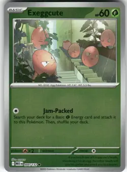 Exeggcute 004/132 Common Mega Evolution Pokemon Reverse Holo Near Mint - Image 1