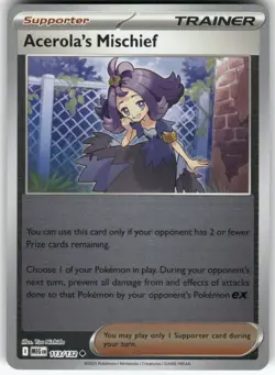 Acerola's Mischief 113/132 Uncommon Mega Evolution Pokemon Reverse Holo NM - Image 1