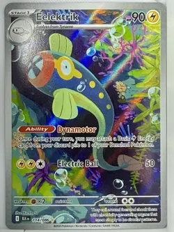 Pokemon Eelektrik Sv: Black Bolt Illustration Rare Holo 90 HP 114/086 2025 - Image 1