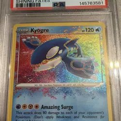 Pokemon Kyogre Amazing Rare Holo Shining Fates 021/072 English PSA 10 2021 - Image 2