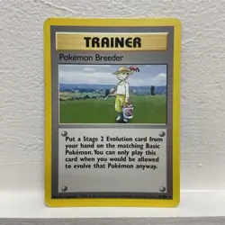 Pokemon TCG Base Set Pokemon Breeder 76/102 Rare Unlimited English WOTC - Image 1