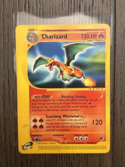 Pokemon Expedition Base Set Charizard 40/165 Non-Holo Rare E-Reader - Image 1