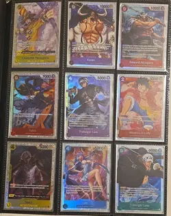 one piece THE BEST vol 1 cards TCG luffy sanji law 112 CARDS No Doubles BANDAI - Image 1