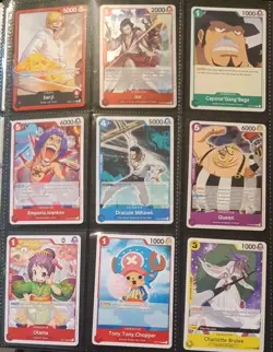 one piece THE BEST vol 1 cards TCG luffy sanji law 112 CARDS No Doubles BANDAI - Image 3