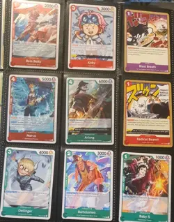 one piece THE BEST vol 1 cards TCG luffy sanji law 112 CARDS No Doubles BANDAI - Image 5