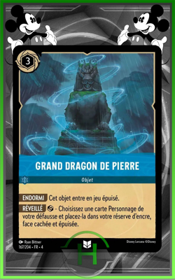 Grand Dragon de Pierre - 167/204 - Chapitre 4 - Carte Lorcana Francaise Neuve - Image 1