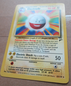 Electrode - 25/130 - Rare Non-Holo WOTC TCG-Base Set 2 Pokemon Card - Image 5