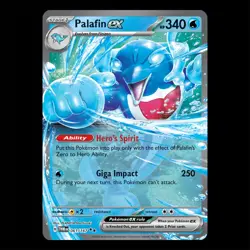 Palafin ex 061/167 Holo Double Rare - Twlight Masquerade Pokemon Card - Image 1