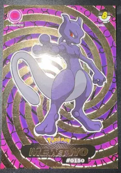 Pokemon Crystal Card Collection #0150 Dark Shadow Mewtwo Gold Foil Peru - Image 1
